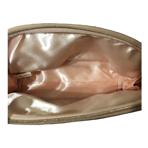NEW BeautyBio Rose Gold Rounded Cosmetic Bag - Picture 3 of 3